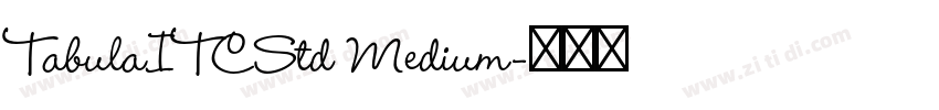 TabulaITCStd Medium字体转换